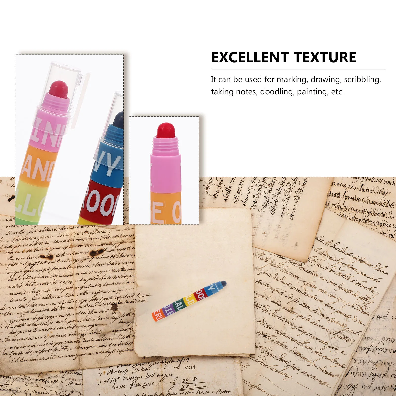 

2 Sets Highlighter Stationery Cute Highlighters for School Flash Plastic Pens and Multicolor