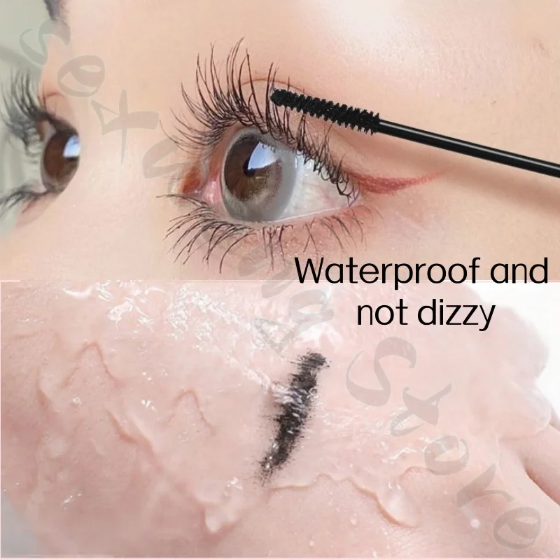 XIXI Mascara, natürlicher schwarzer Pinsel, schlanke, lange Locken, dicke und langanhaltende Einstellung, wasserdicht und schweißfest, nicht leicht zu schwachen