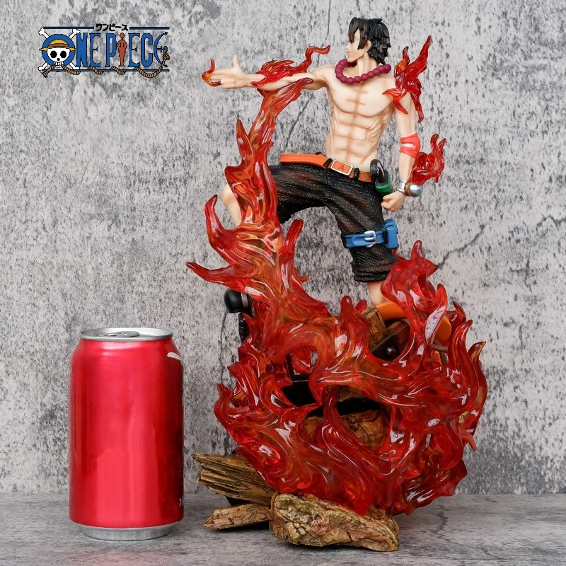 

New 30cm ONE PIECE Anime Figure Portgas D Ace Peripheral PVC Model Scene Statue Desktop Decoration Ornaments Birthday Gifts Toys