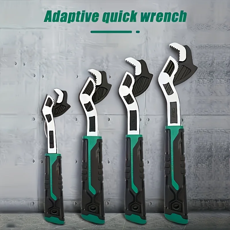 6/8/10/12 Inch Multi-Function Quick Lock Wrench with Large Opening and Adaptive Universal Industrial Grade Wrench