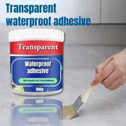 Invisible Waterproof Agent Strong Anti-leak Sealant Glue Transparent Sealing Coating, with Brush, for Crack Repair 300/1000g