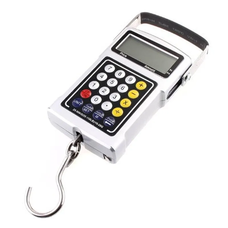 

Hot Sale Digital Hanging Scale 50kg 20g Electronic Calculator Thermometer High Accuracy Luggage Hook Weight Balance Scale