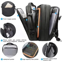Heroic Knight Travel Backpack Men Business Backpack School Expandable USB Bag Large Capacity 15.6 Laptop Waterproof Backpack Bag 5
