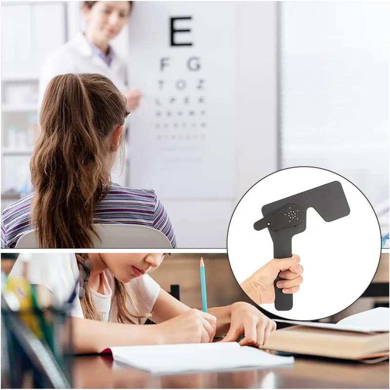 AEF7-Eye Shield para teste de visão e optometria Eye Shield Eye Shield Colher Régua de ajuste de visão