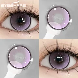 EYESHARE 1Pair New Color Contact Lenses for Eyes Purple Lenses Gray Pupils Lens Brown Eye Lens Yearly Cosmetic Blue Eye Contacts
