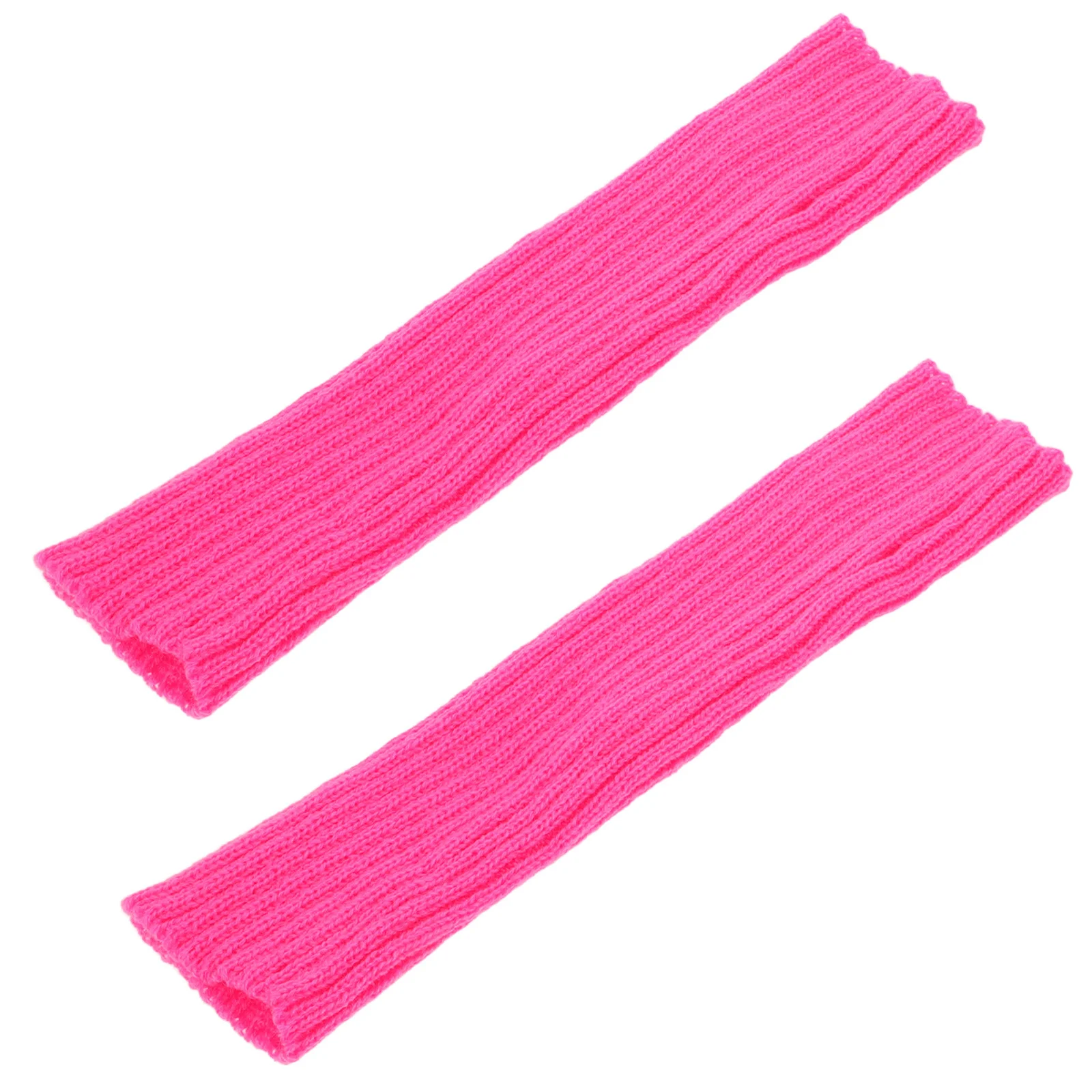 

Mid Length Half Finger Knit Arm Warmers Stretchy Thermal Fingerless Gloves Cold Weather Outdoor Hand Warmers Women Gloves Winter