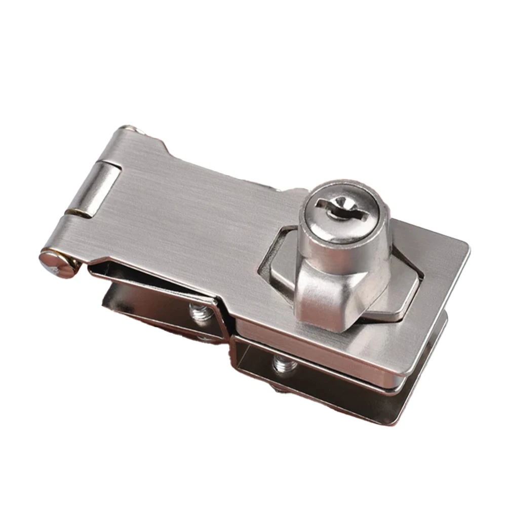 Zinc Alloy Glass Cabinet Lock for Frameless Tempered Glass 8mm Thickness with Keys Easy Install No Drilling Required