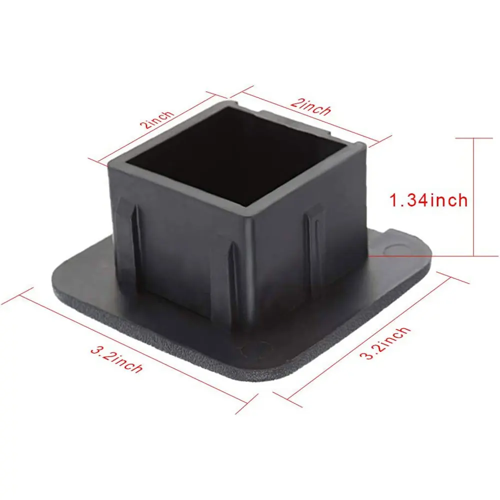 Universal 2 inch Trailer Hitch Cover Tube Cap Rubber 2\