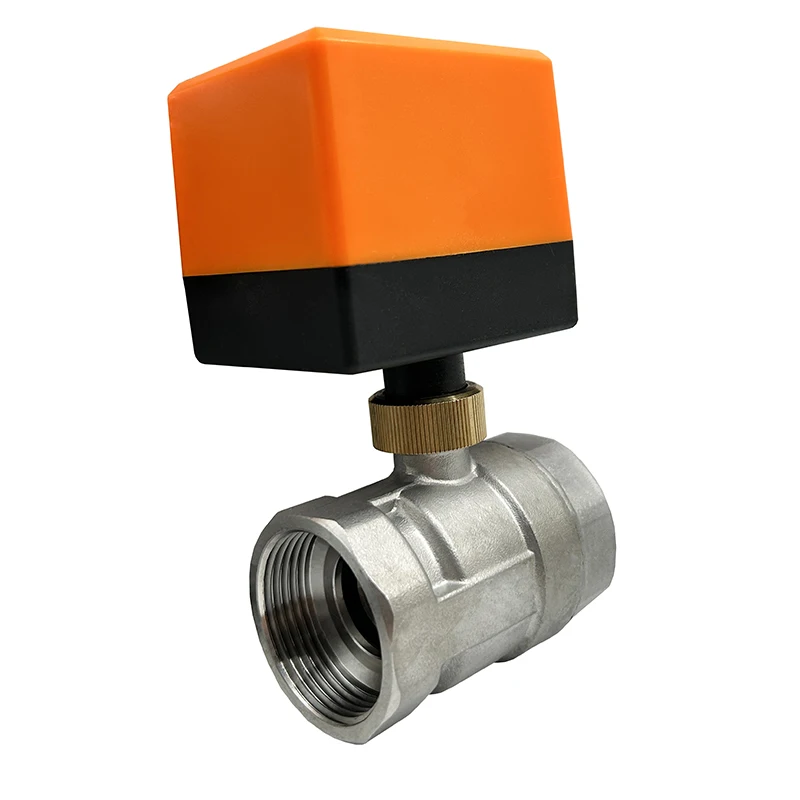 1/2 "1/2" 1 "1-1/4" 2 ''motorisierter 2-Wege-Edelstahl-Kugelhahn 3/4 V 12V 24V 3-Draht 2-Steuer-Kugelhahn für Wasser – Detail 9
