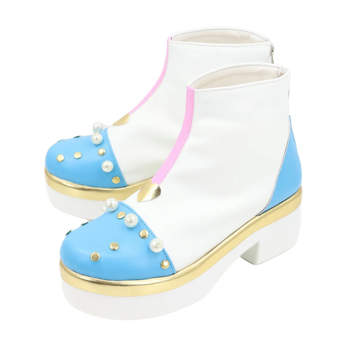 Kiriya Aoi Cosplay Shoes Cute PU Leather white Shoes Anime Cosplay Accessories Halloween Carnival Boots Custom Made