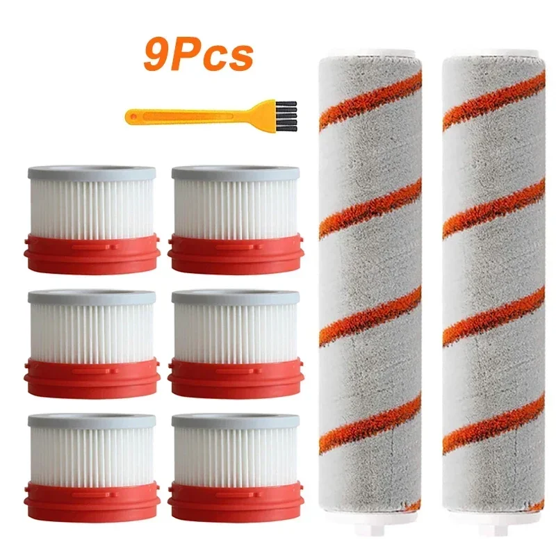 ملحقات مكنسة كهربائية لاسلكية محمولة باليد من HEPA ، طقم أجزاء فرشاة ممسحة دوارة ، فلتر HEPA لـ V10 ، V9 ، V9B