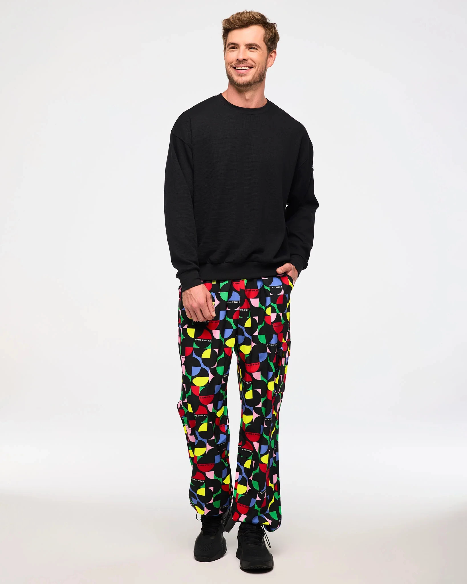 

New 2025 Men Women fashion Trend Trousers American Zumba Pinting Comfortable Casual Breathable Sweat-absorbing Dance Trousers