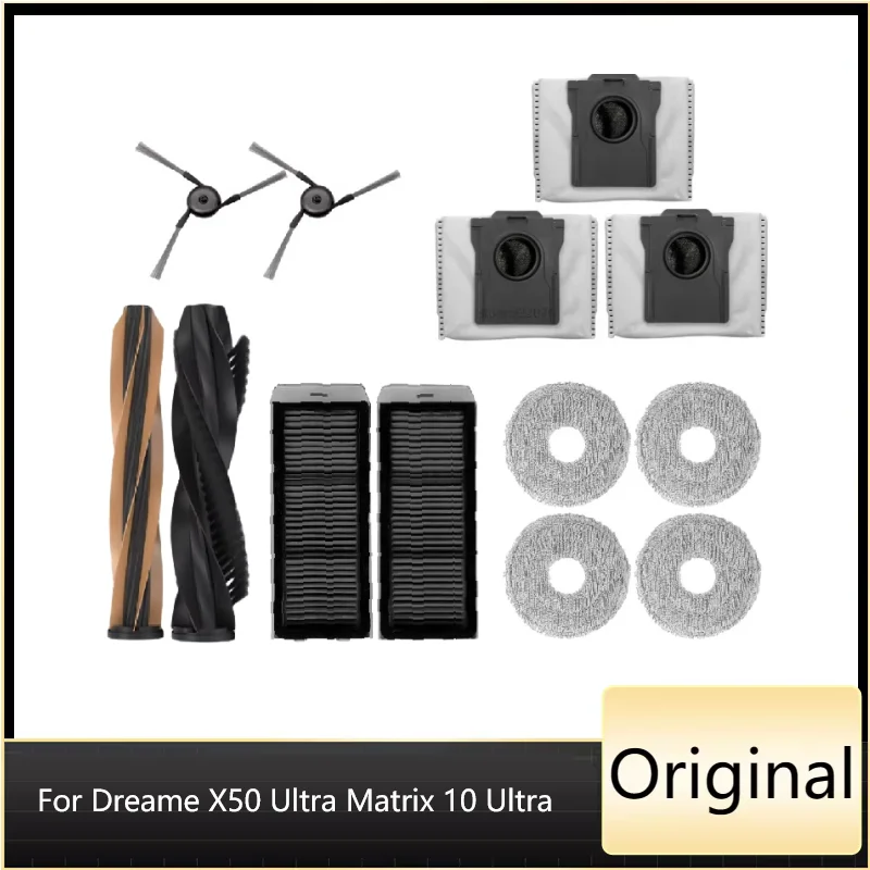 Main Side Brush Filter Mop Pads Dust bag for Dreame X50 Ultra Matrix 10 Ultra Robot Vacuum Cleaner Spare Parts Optional
