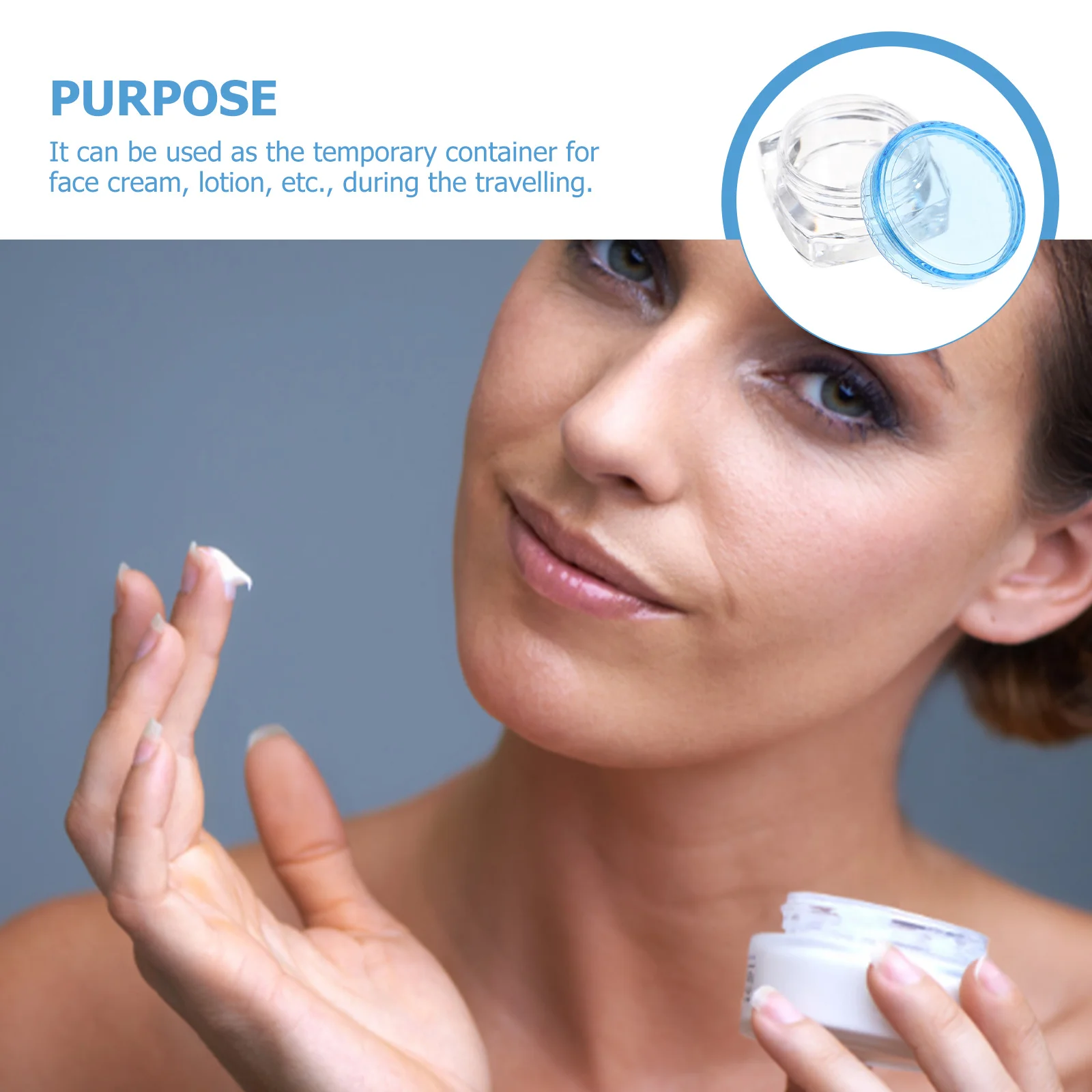 

12Pcs Small Cream Travel Jars Portable Lotion Containers Leak Proof Refillable Empty Cream Bottles Lotion Jar