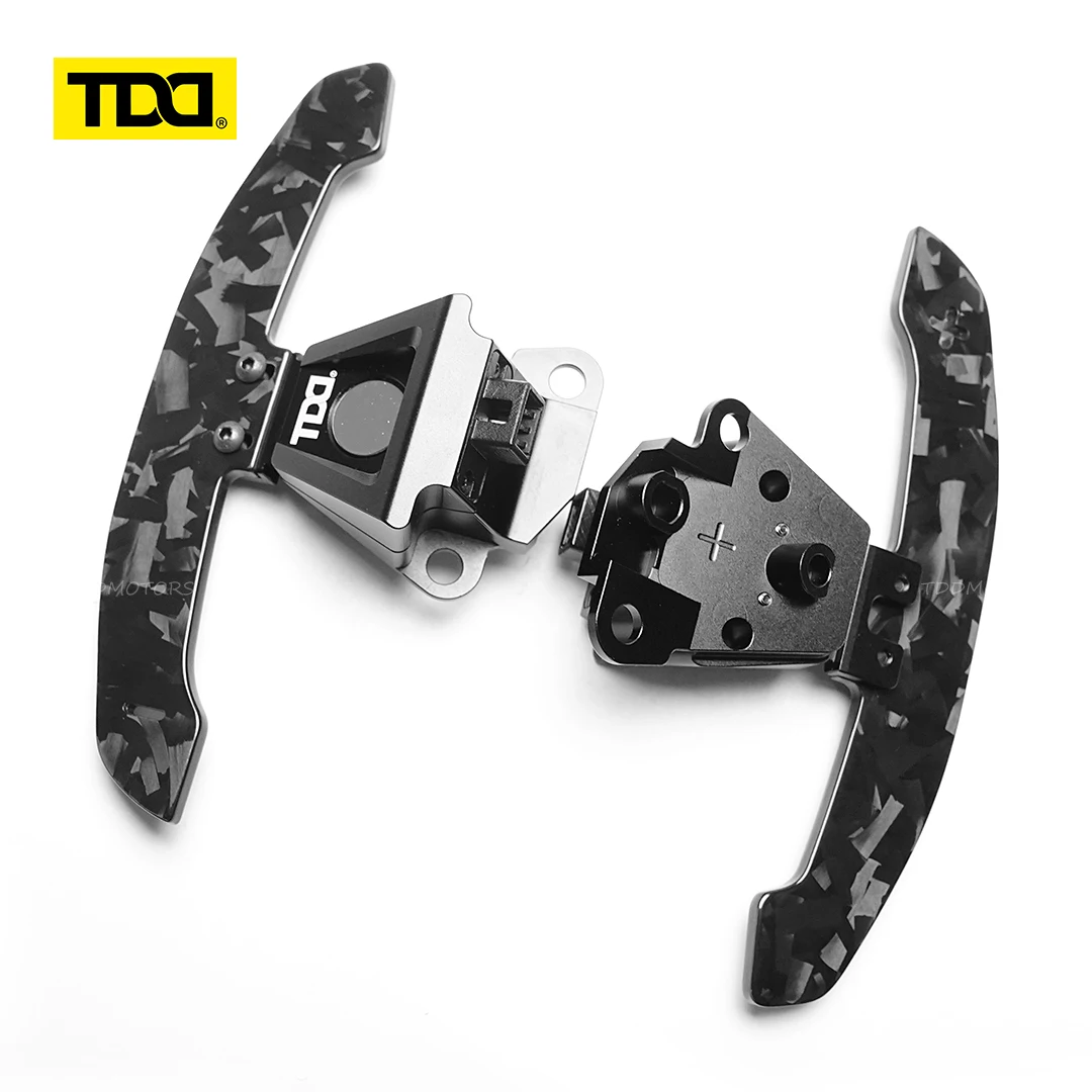 TDD Glossy / Matte Carbon Fiber Magnetic Paddle Shifters For Toyota 86 BRZ Sport Lexus IS NX RC 200 4MM Thickness Paddle Shifter