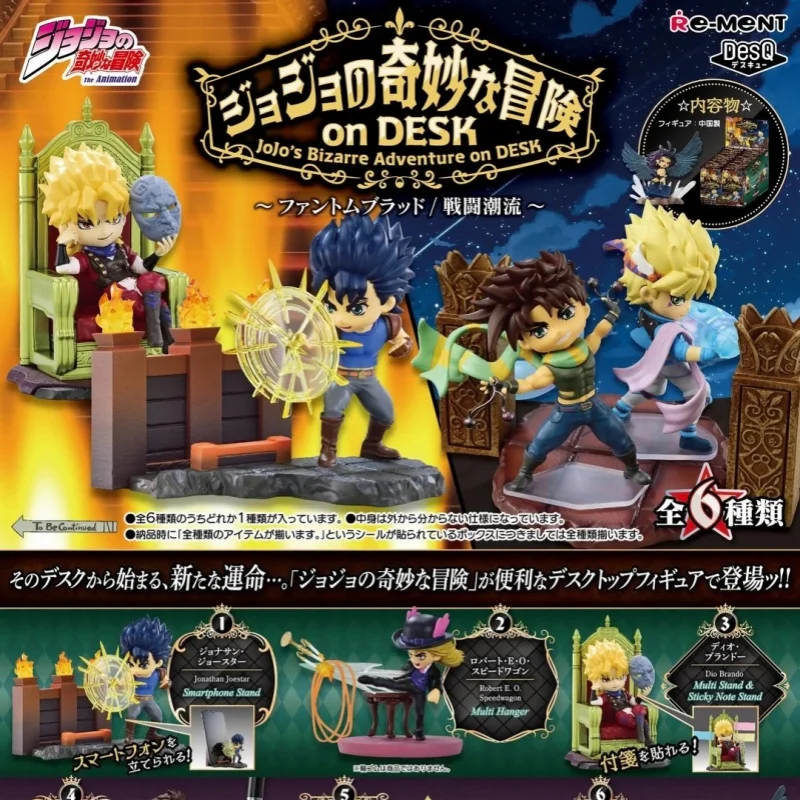Rement JoJo S Bizarre Adventure Jonathan Joestar Action Figure Blind Box Collectible Model Desktop Decoration For Anime Fans