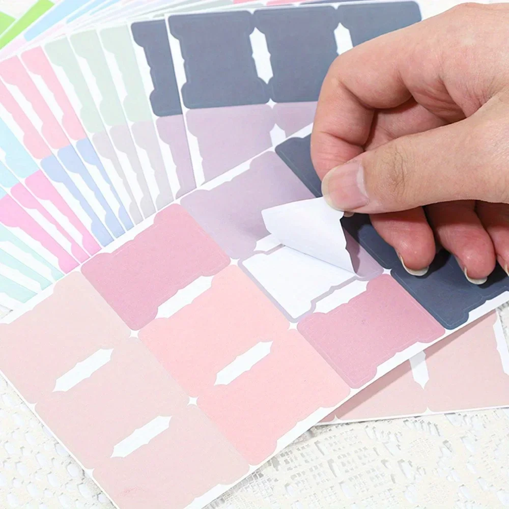 10 Sheets Colorful Index Sticker Small Card Holder Classification Sticker Card Holder Sticky Note Sticker DIY Marking Stickers