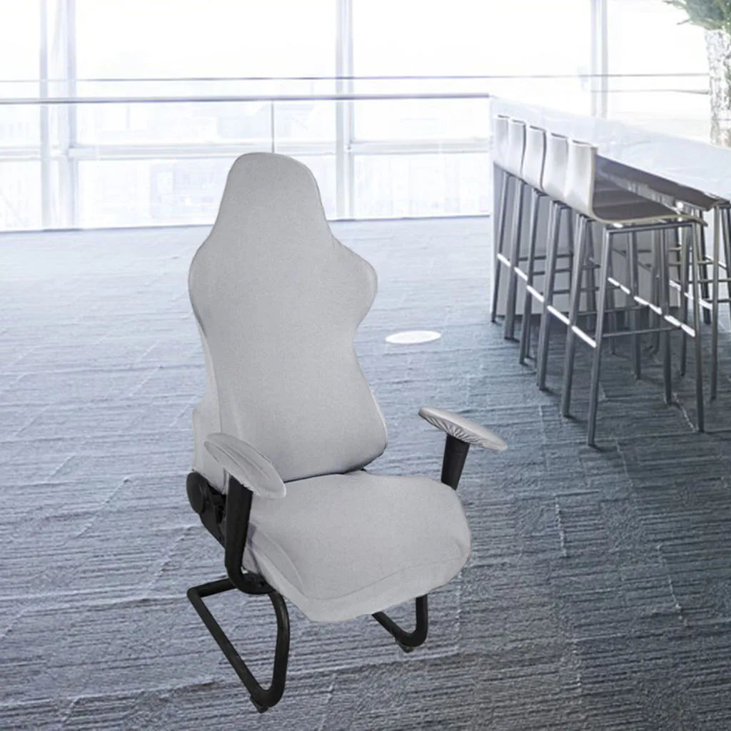 Office Computer Gaming Chair Cover Solid Washable Universal Soft Armchair Seat Protector Cover for Computer Chair Dinning Chair