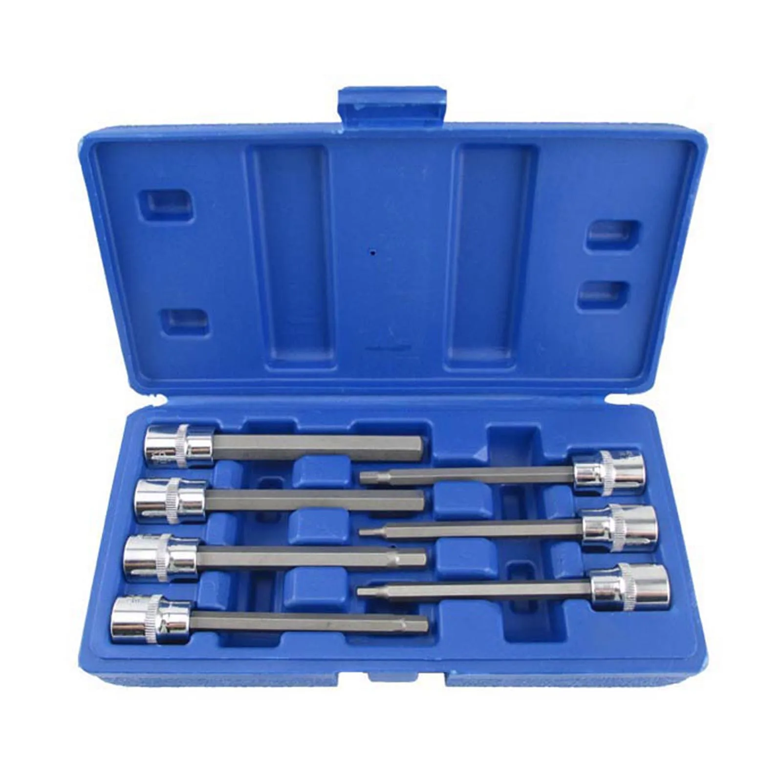 

3/8 Inch Hex Socket Bit Adapter for Ratchet Wrench, Long Hex Key Screwdriver Bit with 1/2" Square Drive