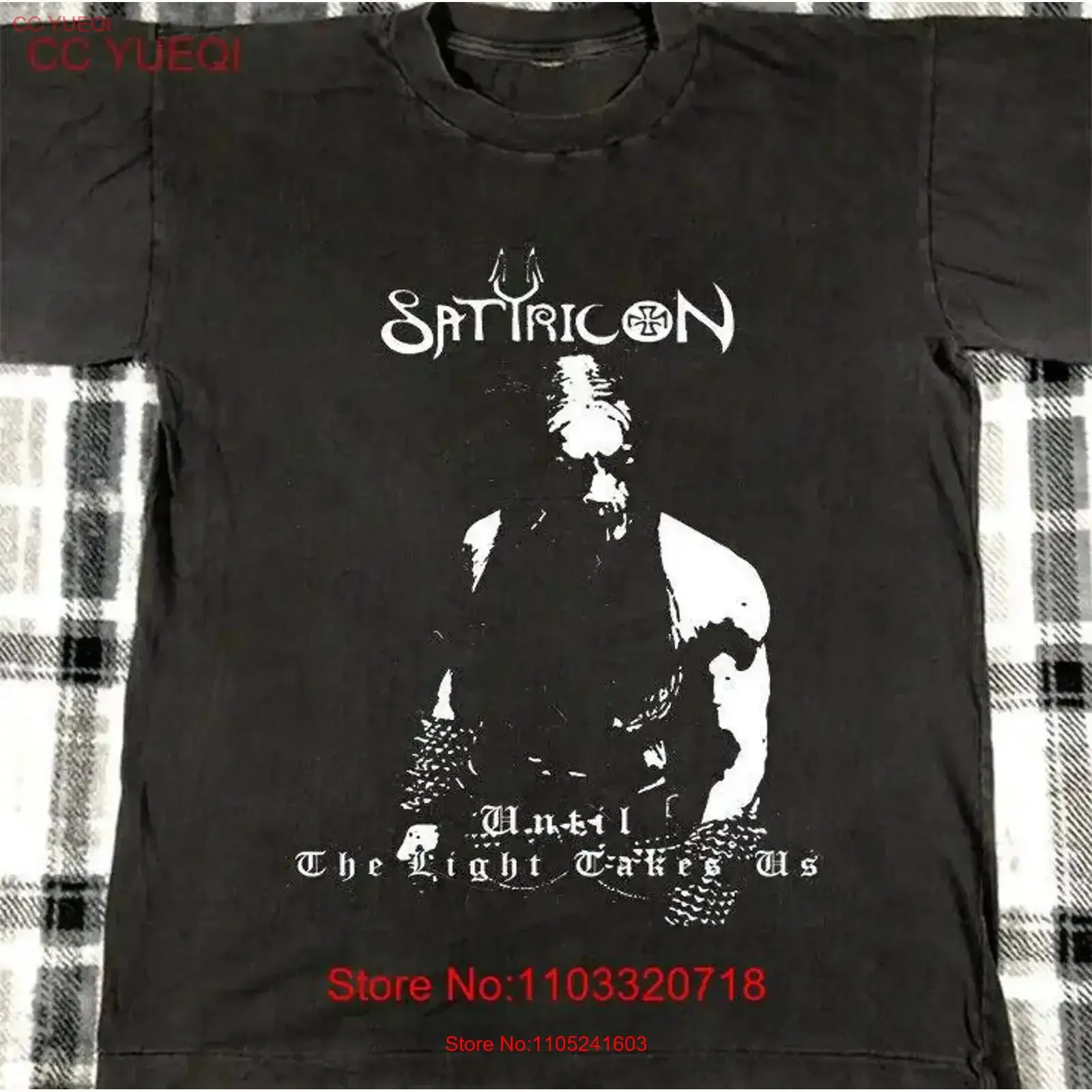 New Satyricon util the light takes us For Fans S 5XL T Shirt BI04_450 vintage Washed designer clothes Slightly Unisex homme