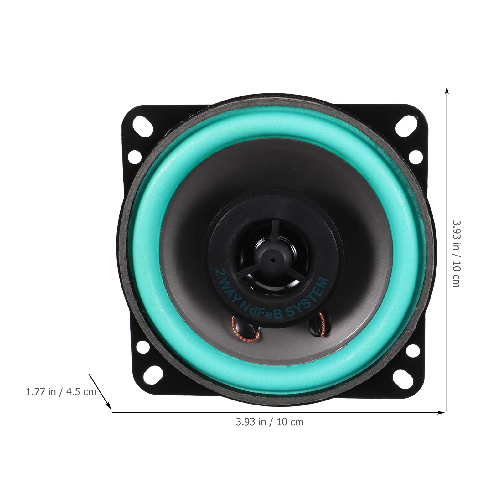 Car Horn Car Door Speaker Full Range Audio 100W Powerful Loud Clear Sound Resistant to Moisture and Deformation Automotive