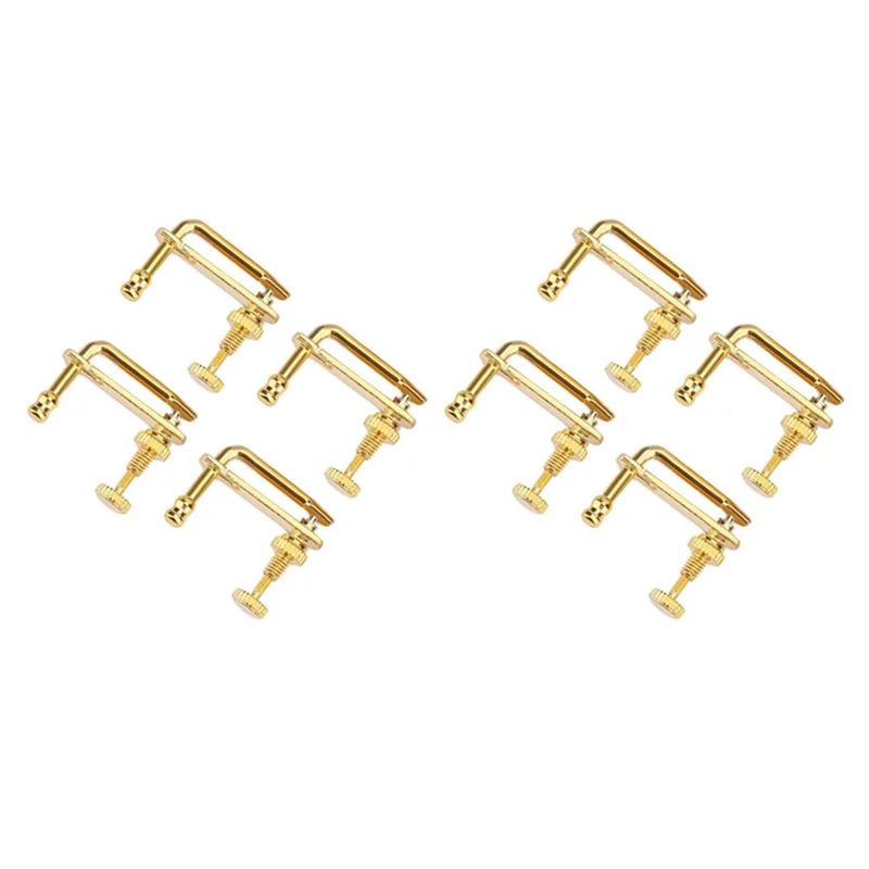 8 قطعة الكمان غرامة المستقبلون الذهب أجزاء الكمان سلسلة الضابط استبدال ل 4/4 الكمان