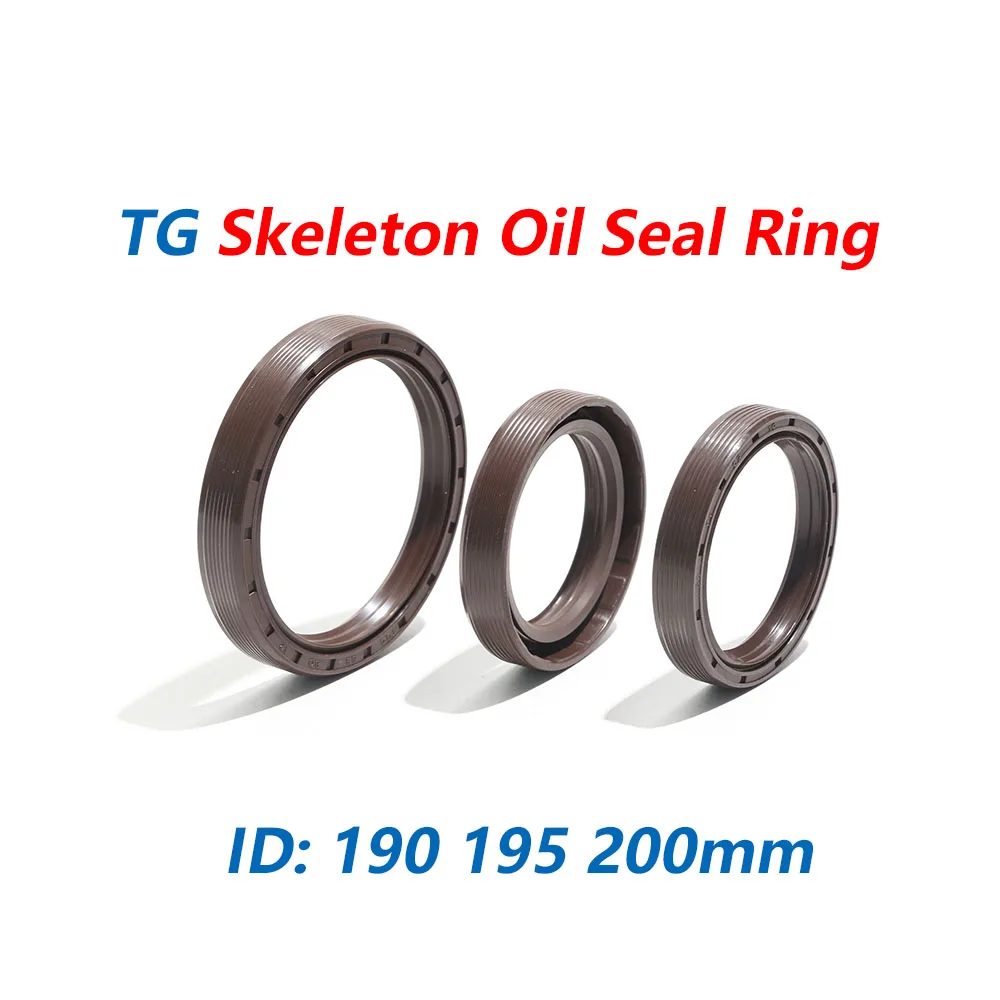Fuwell 1pcs ID 190 195 200mm Nitrile Butadiene Rubber NBR Sealing Ring Repair Skeleton Oil Seal Gasket O Ring Seal Washer