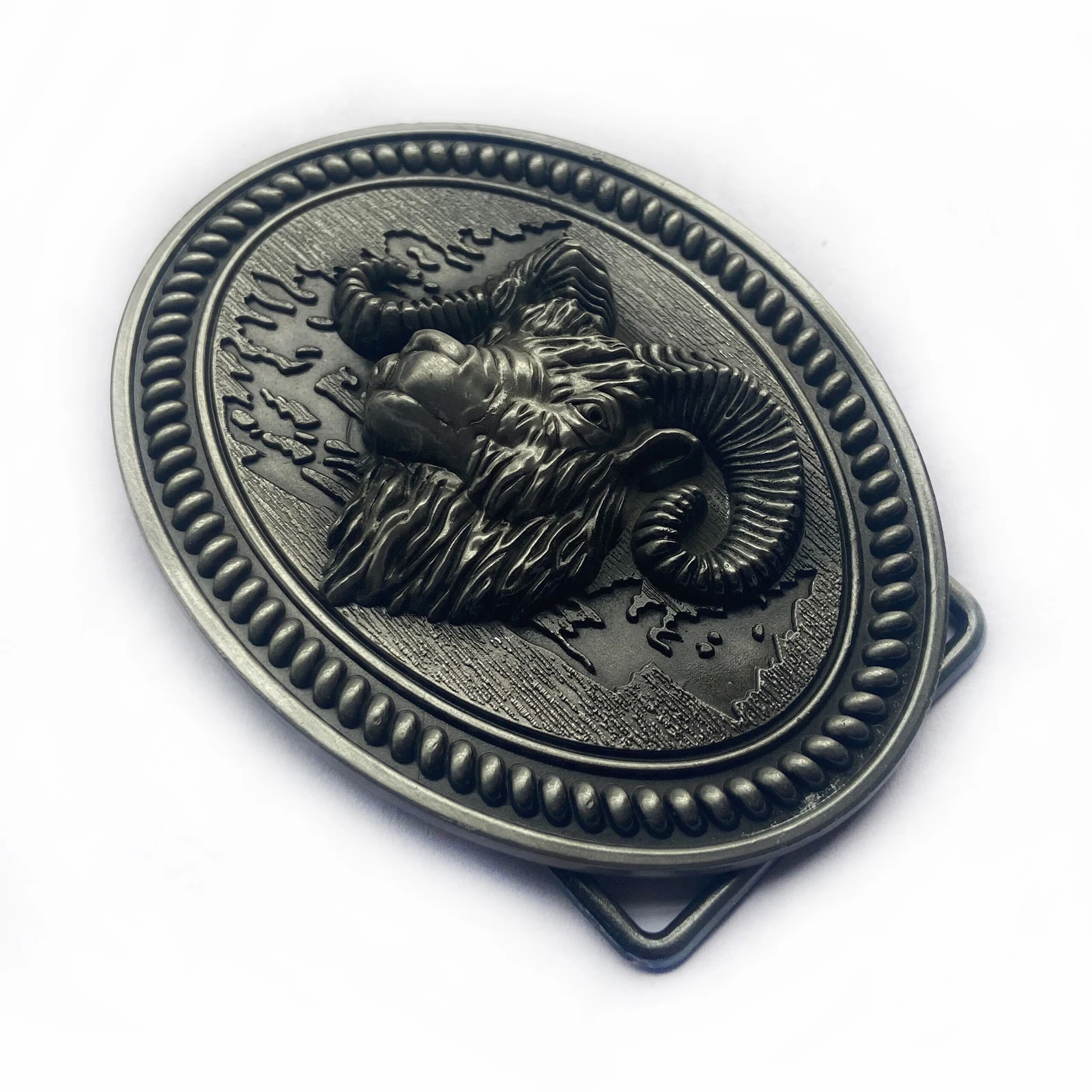 WesBuck Brand Cool Big Goat Metal Vintage Belt Buckle Handmade Homemade Accessories Waistband DIY Western Cowboy Rock Style