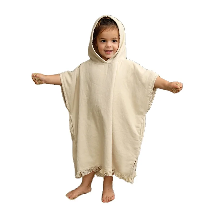 Hot Selling Comfortable Small Size Towel Poncho Surfer Poncho Kids Poncho Towel