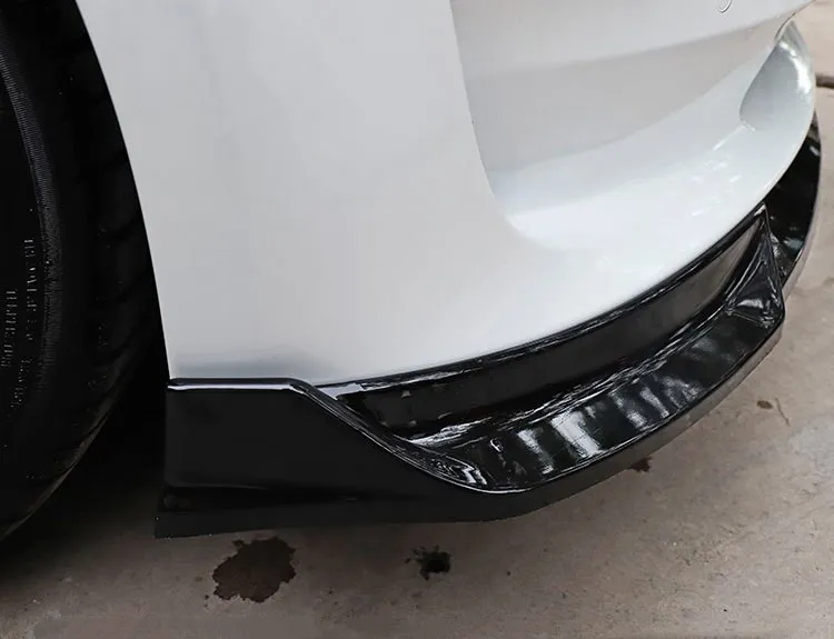 ABS Material 3PCS Style Front Bumper Lip For Tesla Model 3 2020- Car Auto Front Lip Splitter Spoiler Body Parts