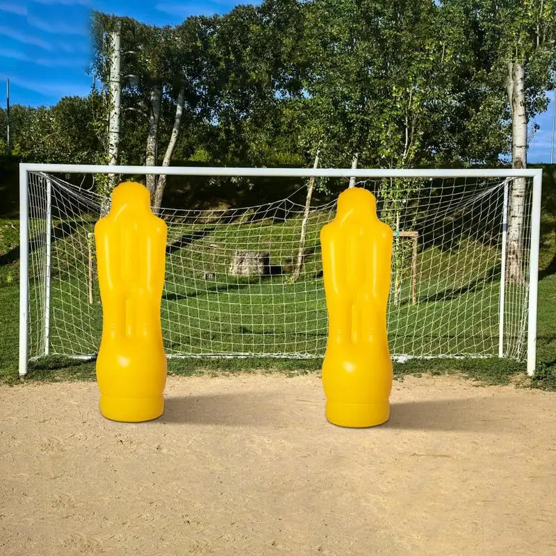 1.75 メートル PVC インフレータブルサッカーダミーポータブルサッカー機器多機能サッカーマネキントレーニング子供大人