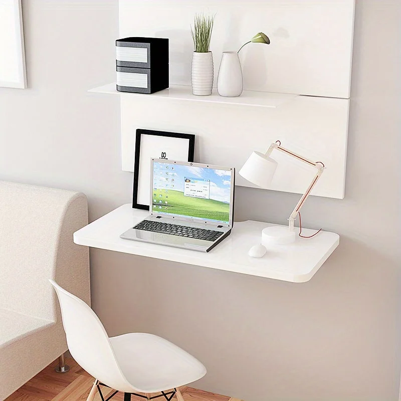 Space-saving Wall-mounted Folding Tables, Wall Shelves, Computer Monitor and Laptop Stands, Space-saving Home Storage Racks,