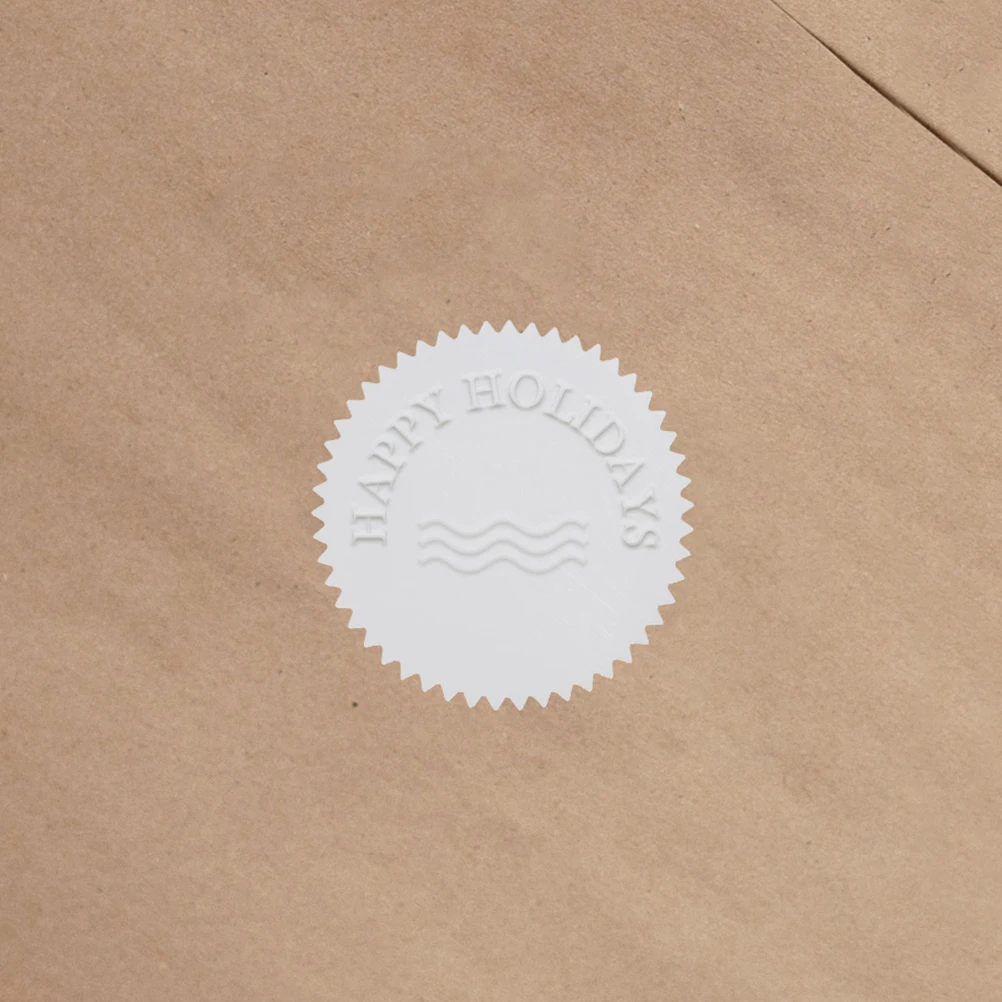 

200pcs Steel Stamp Labels Adhesive Embossing Seals Foil Metallic Certificates Awards Office Tamper Proof Serrated File