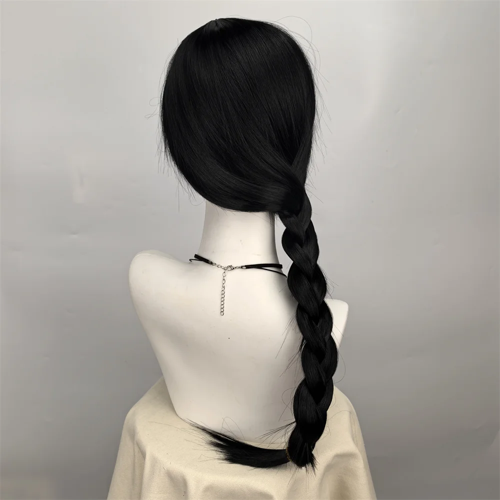 Hexe Elphaba Lange geflochtene Perücken Schwarze Hexe Cosplay Zopfperücke für Frauen Blonde Gute Hexe Prinzessin Film Halloween Party