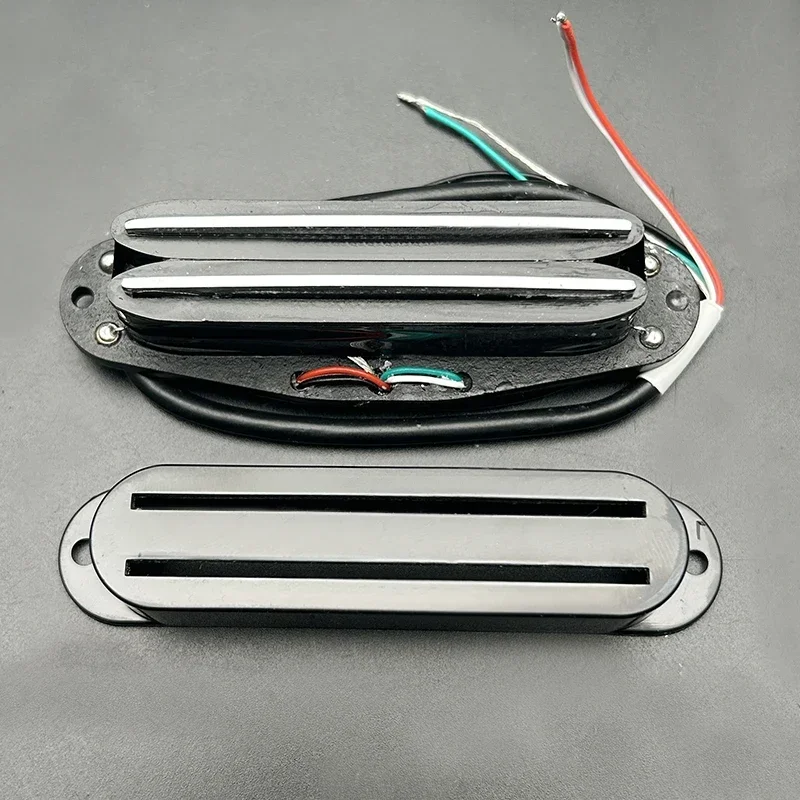 Alnico II Mini Humbucker ST Single Coil Size Double Rail Pickup 9K 4 Conduct Output Coil Splitting Alnico 2 Pickup Multi Colour