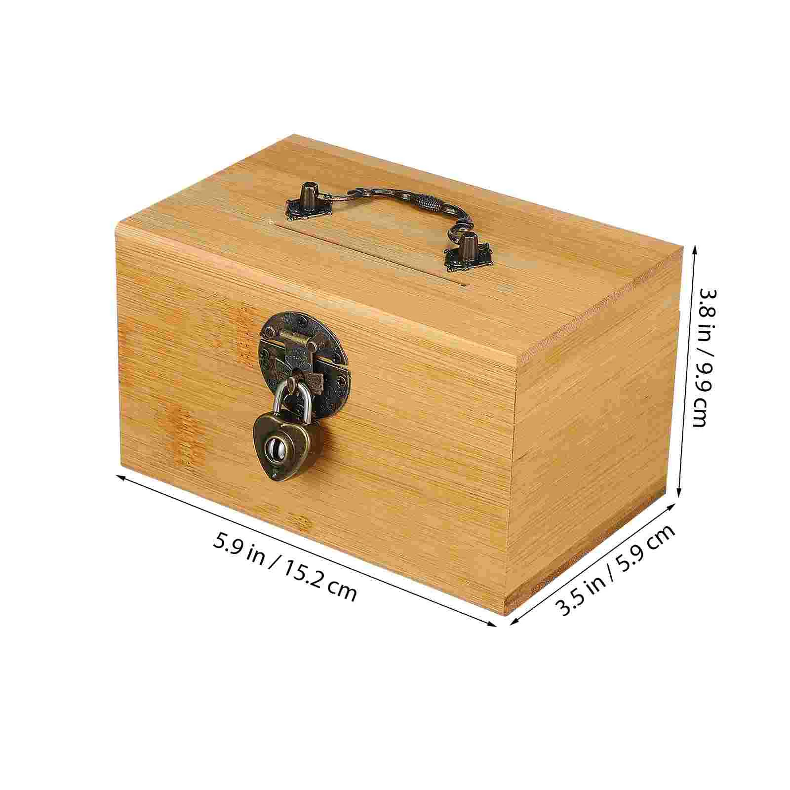 Treasure Chest with Lock and Key Piggy Bank Phone Mount for The Classroom Tool Small