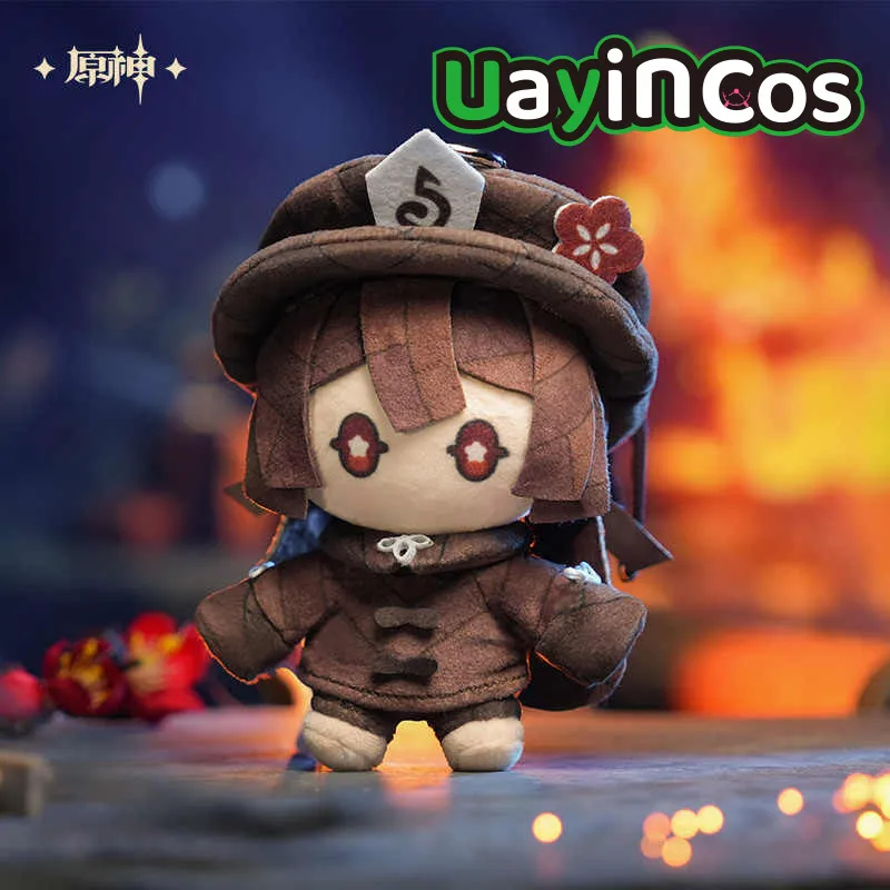 Official Original Genshin Impact Hu Tao Stuffed 15cm Plushies Plush Doll Clothes Bag Pendant Keychain Pillow Anime Figure Toy Ki