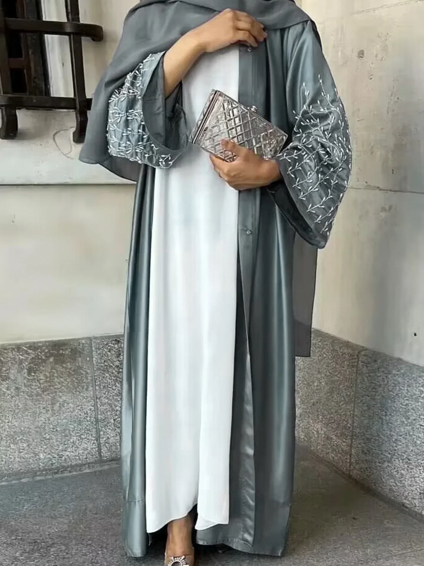 Eid Abaya Dress for Women Beading Woman Party Abayas Ramadan Saudi Arabic Dubai Party Dresses Robe Caftan Vestidos Kaftan 2025