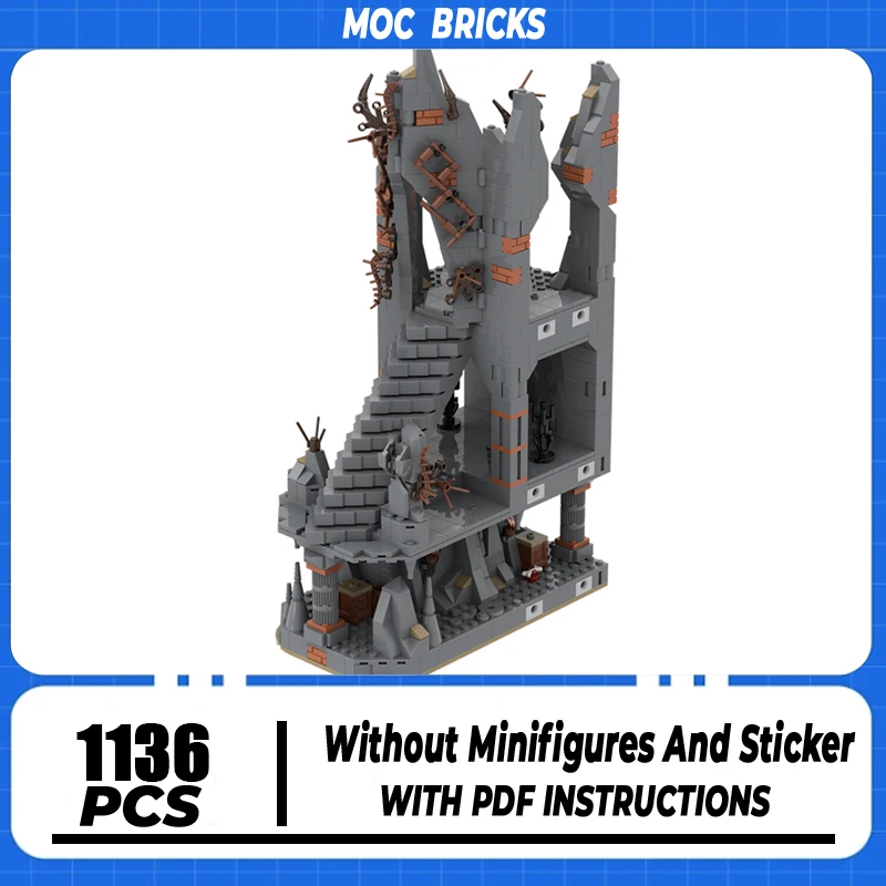 

Popular Rings Model Moc Building Blocks Dark Magic Mountain Model Technology Brick DIY Assembly Construction Toy Holiday Gifts