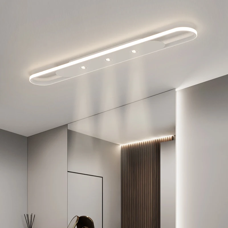 Entranceway Balcony LED Ceiling Light Minimalist Adjustable Corridor Hallway Light New Long Strip Closet Light Strip Spotlight
