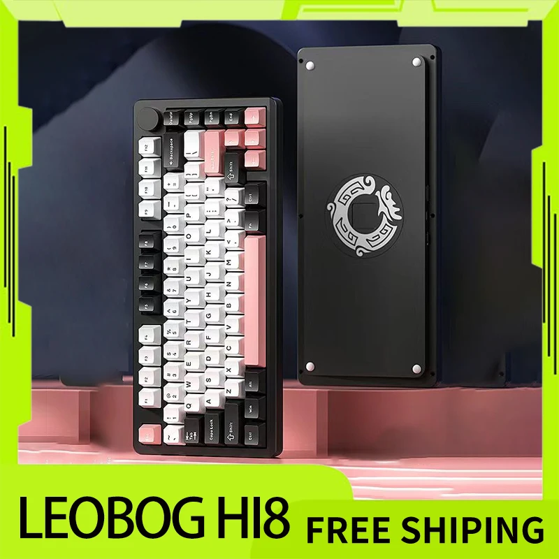 

Leobog Hi8 Mechanical Keyboard Wireless Bluetooth Aluminium Alloy Customized Tri Mode Gasket Gamer Keyboard For Accessory Gift