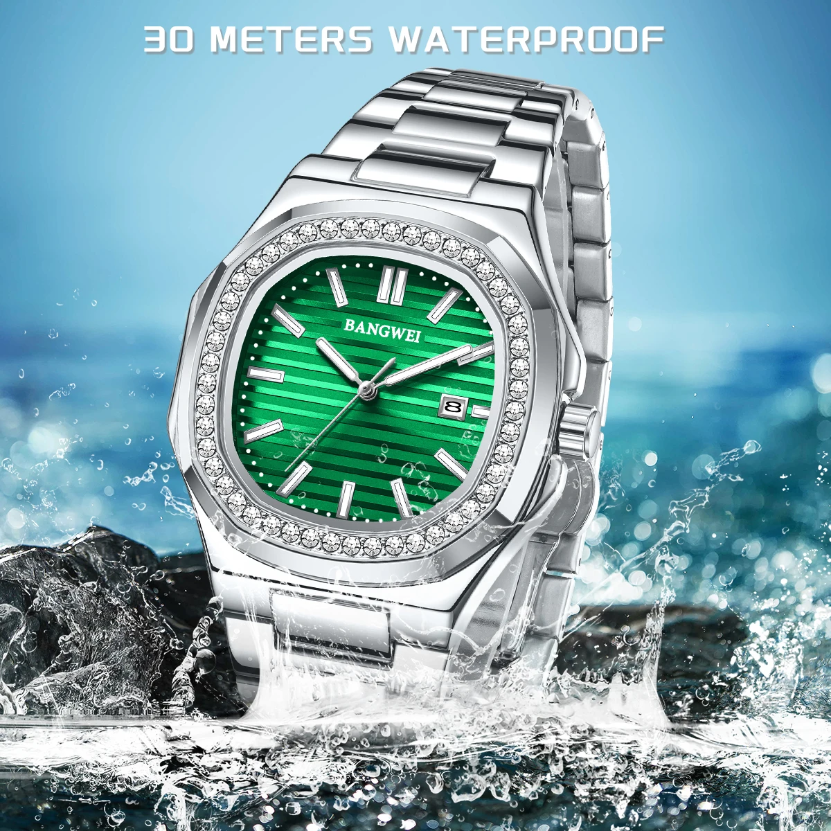 Reloj de pulsera LIGE 2026 Original para hombre, reloj luminoso resistente al agua de acero inoxidable para hombre, reloj de cuarzo de lujo a la moda con fecha semanal para hombre