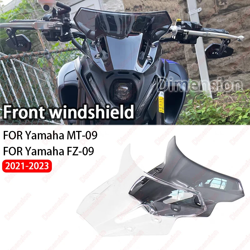 

New MT-09 2021 2022 2023 Windscreen Windshield Screen Motorcycly Fly Shield Wind Deflector Screen For Yamaha MT09 MT 09 mt09