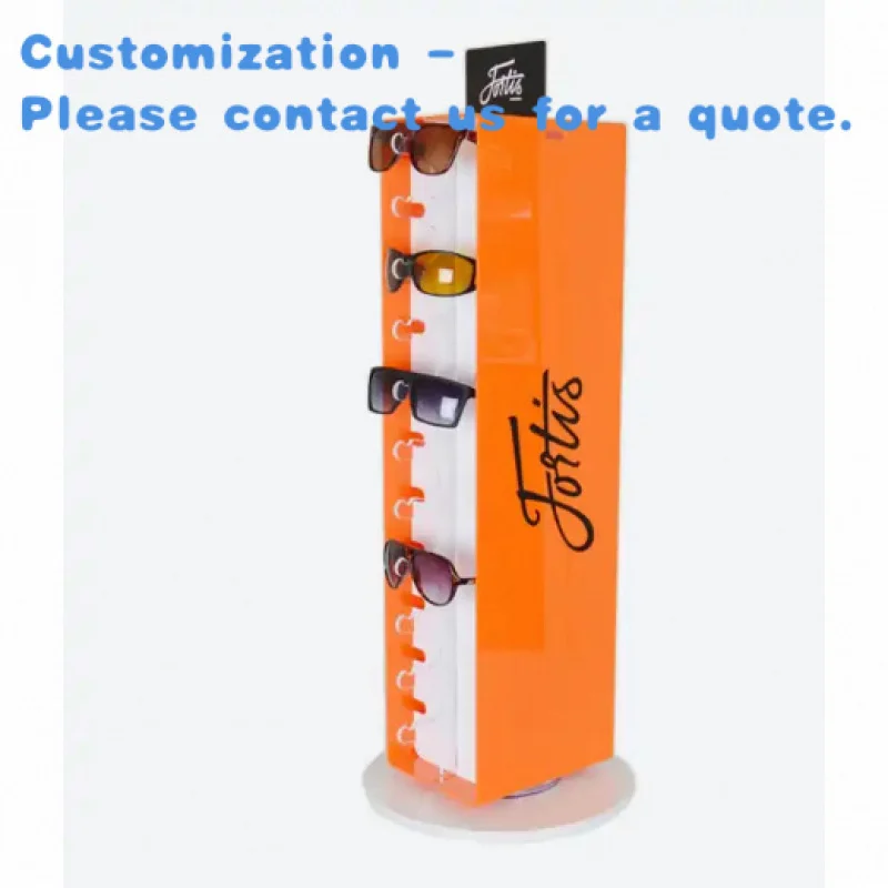 custom.360 Spinning Eyewear Display Stand Rotating Glasses Holder with Cupboard Showcase Sunglasses