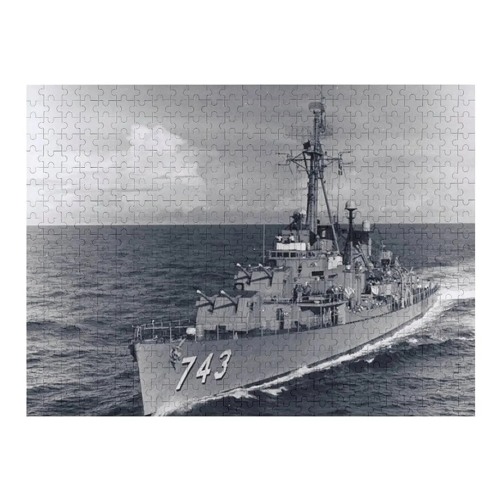 

USS SOUTHERLAND (DDR-743), Магазин SHIP'S, головоломка Iq под заказ, деревянное название, персонализированный пазл