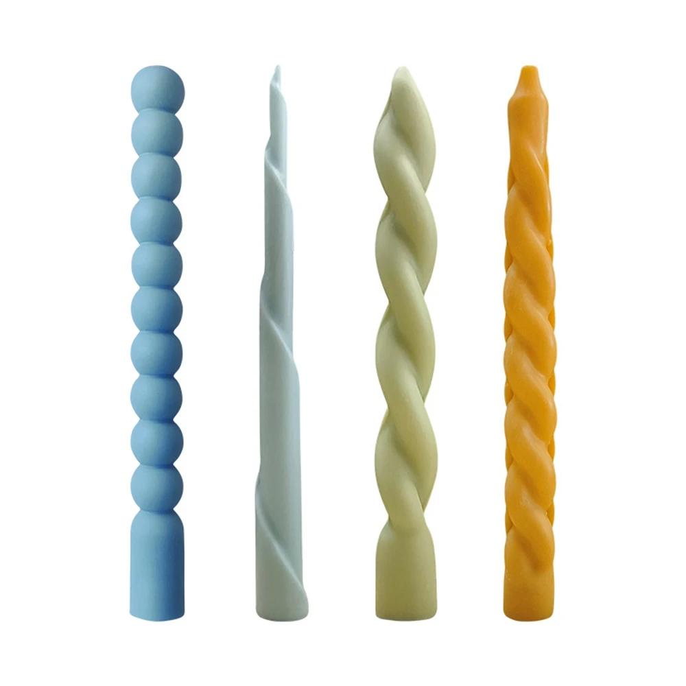 

Thread long rod incense candle silicone Fried Dough Twists long Silicone Mold Scented Making Tools 3D DIY Handmade Fragrance