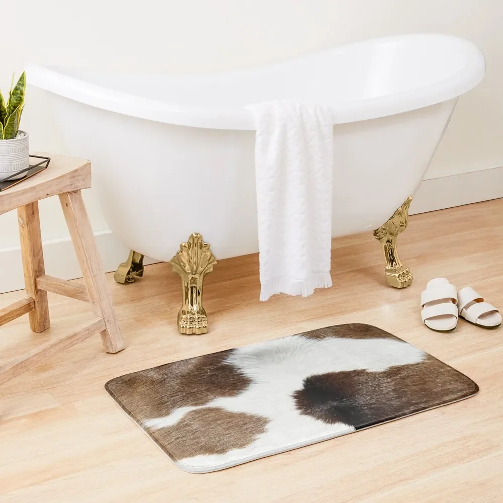 

Abstract Cow Print Bath Mat Things For Bathroom Rooms Absorbent Bathroom Mat