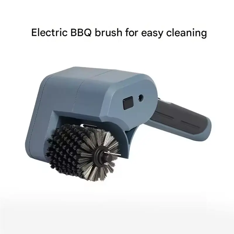 ABYN-Wireless Electric BBQ Cleaning Brush Rotary Brush For Effortless Grill Grate Oil Stain Removal EU Plug