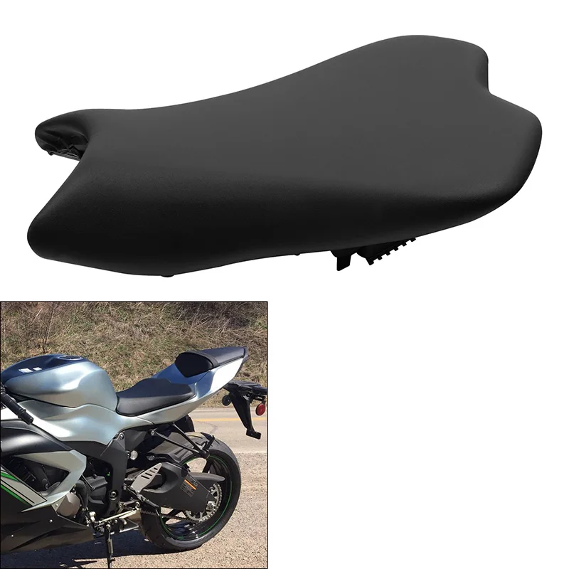 

Black Front Driver Rider Seat For Kawasaki Ninja ZX6R ZX636 2009-2018 2017 2016 Motorcycle Accessories