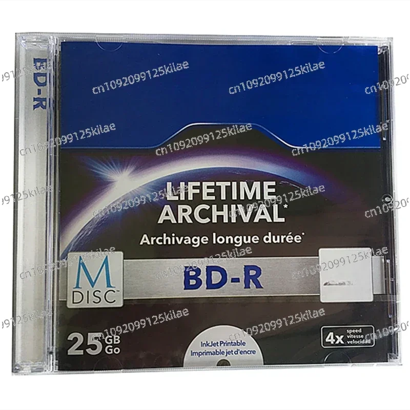 Vente 5Pcs Verbatim MDisc M-Disc Blu Ray BDR Blu-Ray Disque BD-R 25 Go À Vie Archivage Injet Imprimable 4X Archivage Longue Du123